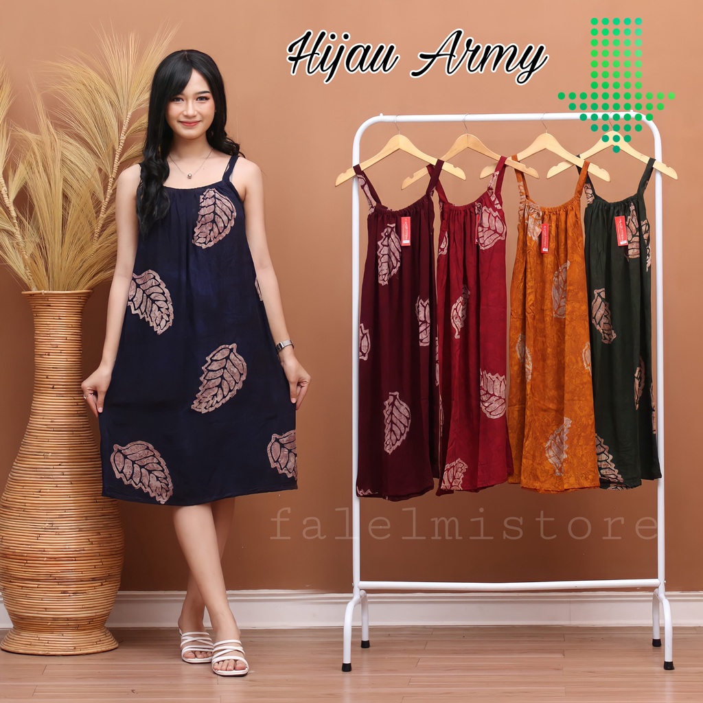 CE HOMEWEAR DASTER YUKENSI SINGLET TANKTOP WANITA TALI ADEM TIDUR HOLLY SMK MODERN BUSUI FRIENDLY-Daun 110 Hijau