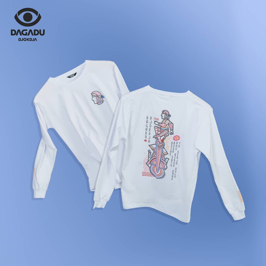 (TERLARIS) KAOS MOTOR CAFERACER DAGADU JOGJA ASLI PANJANG - GAMBAR BECAK