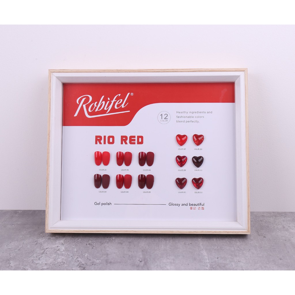 ROBIFEL RIO RED NAIL POLISH GEL 15ML MADE IN KOREA