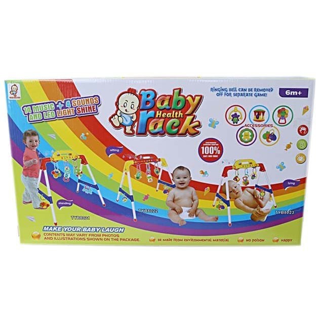Kado Hadiah Mainan Bayi Gantungan Rattle Music Murah PLAYGYM BABY HEALTH RACK 1 2 3 4 5 Bulan Musical Gantungan Unik