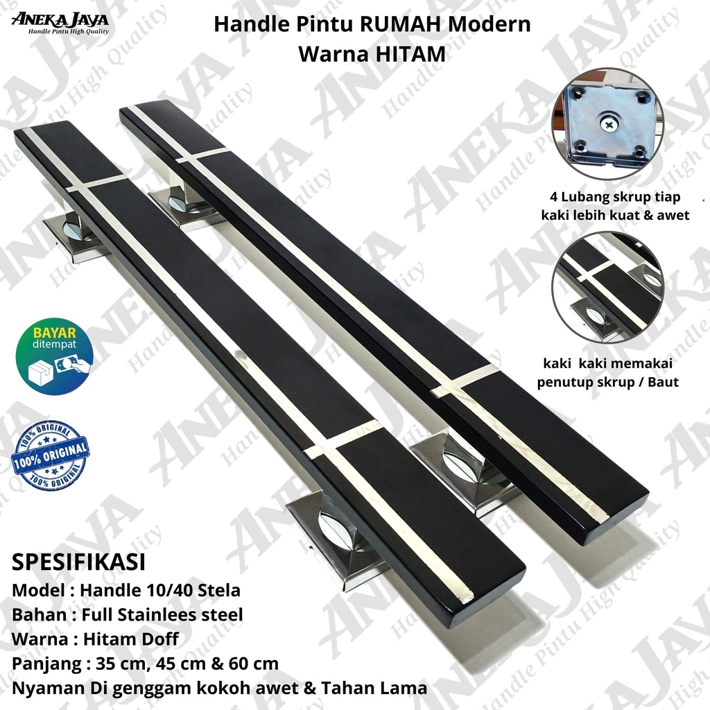 Satu 1 set Handle kunci Pintu rumah 35 cm 45 cm &amp; 60 cm / Tarikan Pintu rumah / gagang pintu rumah