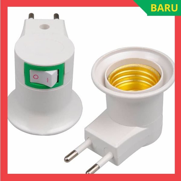 Fitting Colok Lampu Fitting Lampu Tidur Fitting E27 Saklar Switch On Off
