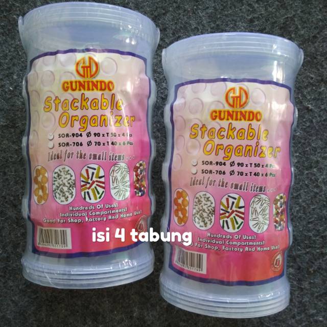 Tabung susun isi 4