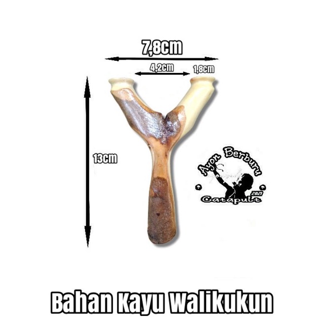 Ketapel OTT dari bahan kayu WALIKUKUN/Ayon Catapult