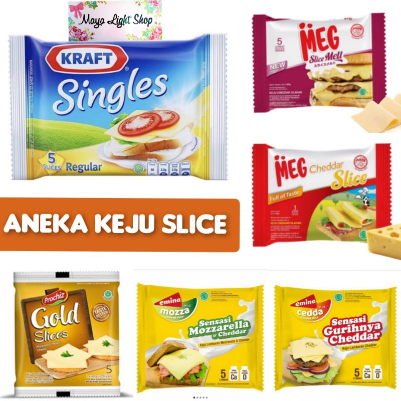 keju slice sachet cheese slice kraft prochiz gold meg japan emina mozarella cheddar cheese slice keju burger