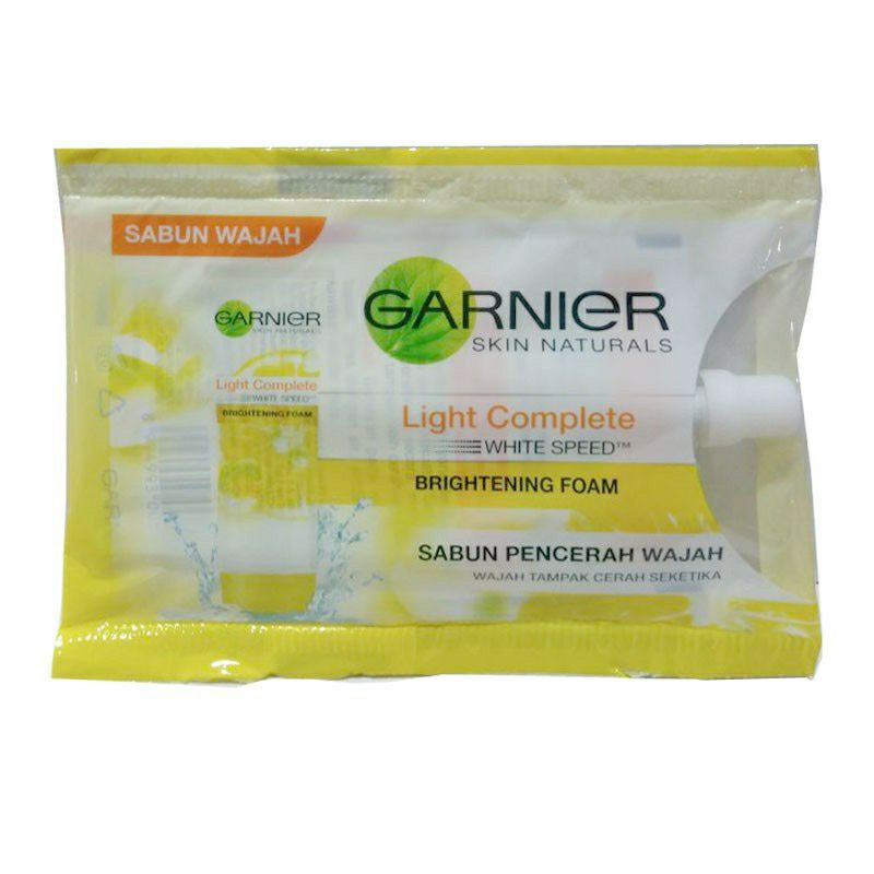 GARNIER LIGHT and Complete facial foam renceng kemasan 9 mL