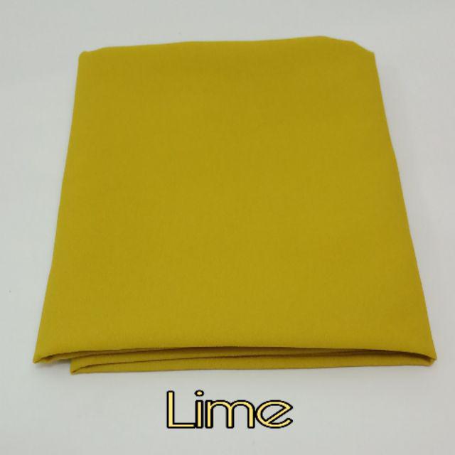 Pashmina Diamond/ Pashmina Polos Isabella/ Pasmina Sabyan Murah 175x75-Lime