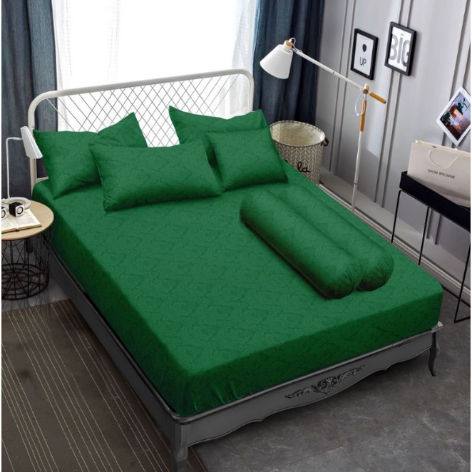 ❤ IJN ❤ Sprei T30 King Polos Emboss Vallery 160x200 tinggi 30cm Terlaris