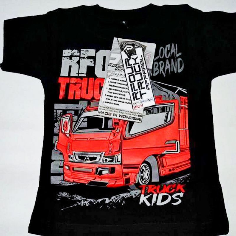 Baju Anak Gambar Truk Setelan Baju Anak Laki Lakii Kaos Truck Anak Anti Gosip Anak Shopee Indonesia