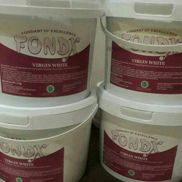 

Fondx Bahan Kue / Fondant Gula Dekor kemasan Pail 5 kg