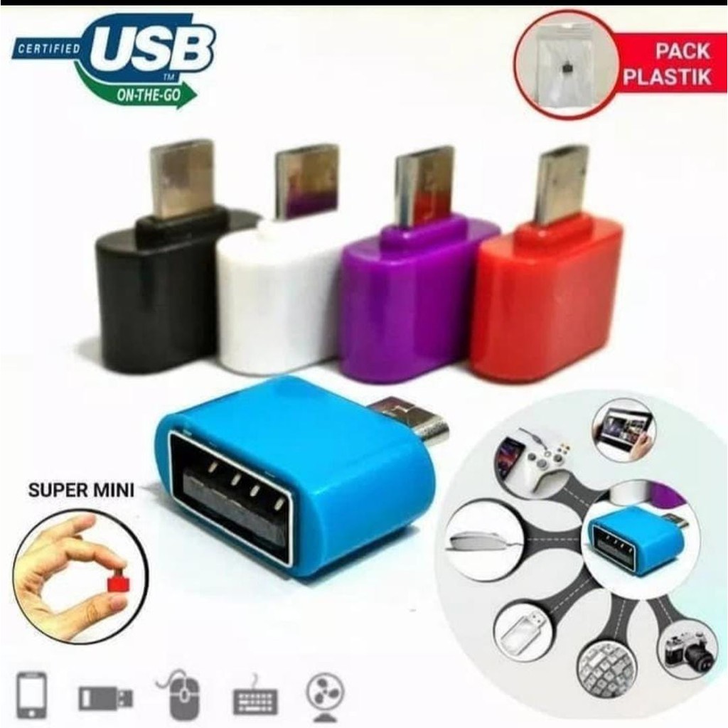 OTG Adapter Non Kabel Type C - USB / Micro - USB V8 Connection Kit