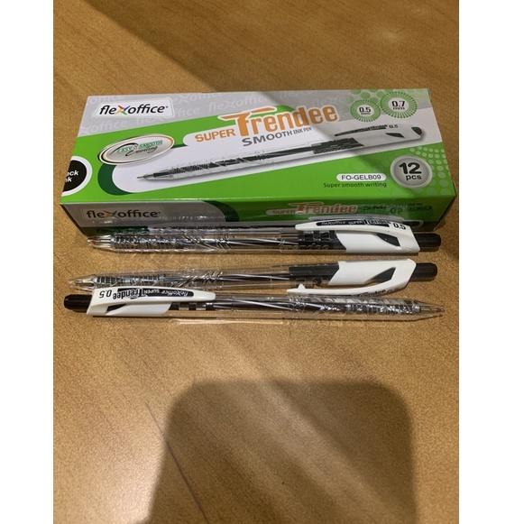 

NEW (12pcs) Pulpen Flexoffice Trendee 0.5mm Cetekan Hitam / Biru / Merah 4094 ぱ