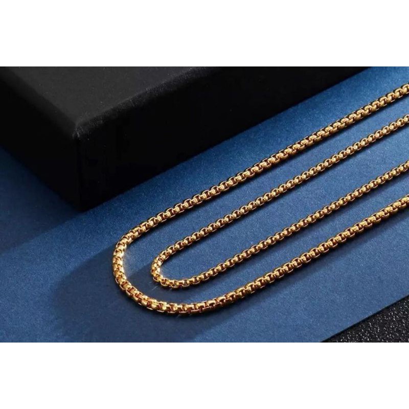 kalung titanium rantai bulat