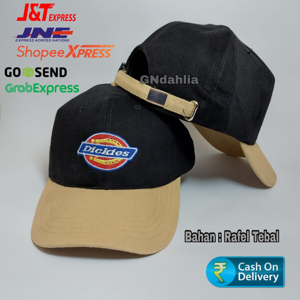 Topi Cowok Cap Dickies Topi Distro Ori Topi Pria Dickies Pria Topi Gaul Topi Kekinian Topi Cewek- Unisex