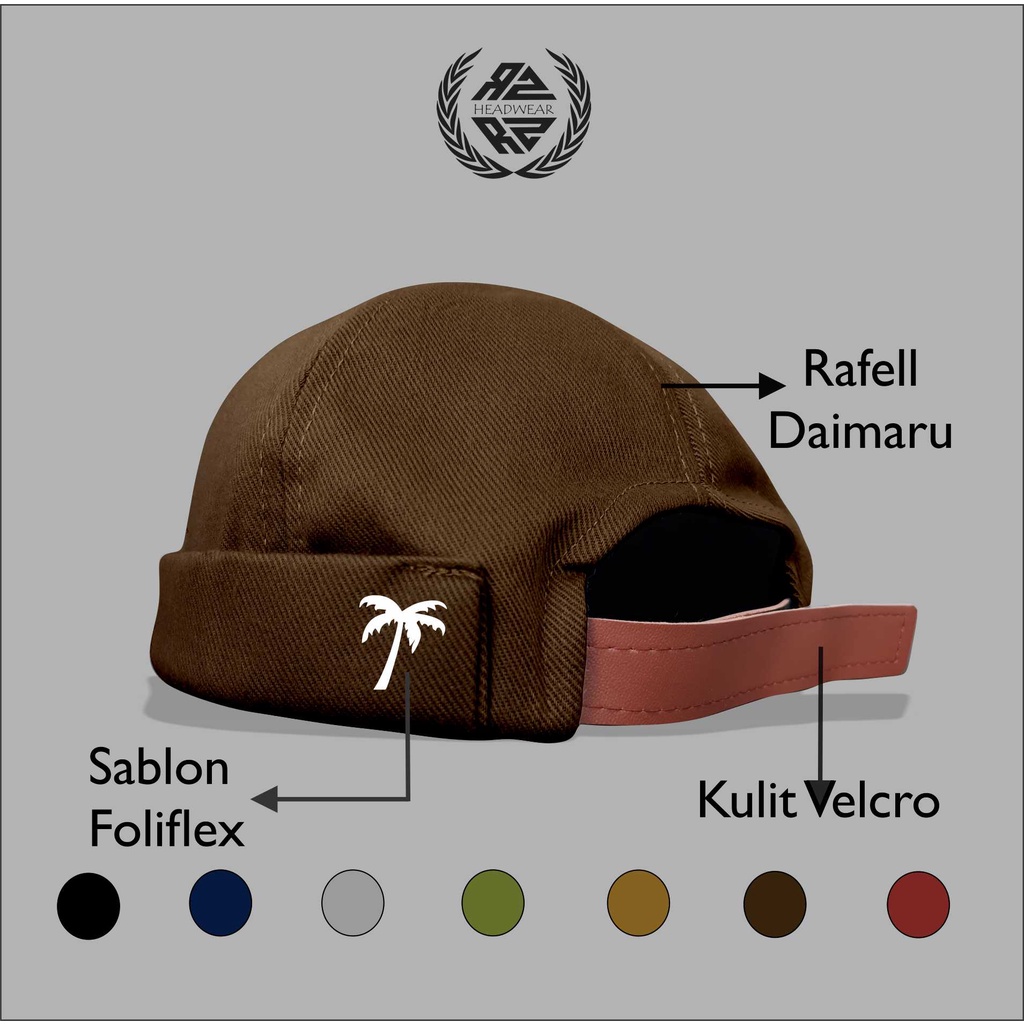 Topi Pria Dewasa Peci Uas (Mikihat) Logo Coconut Aksesoris Kekinian