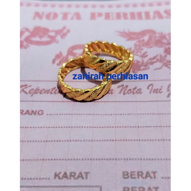 cincin coin motif emas 24k lagi viral