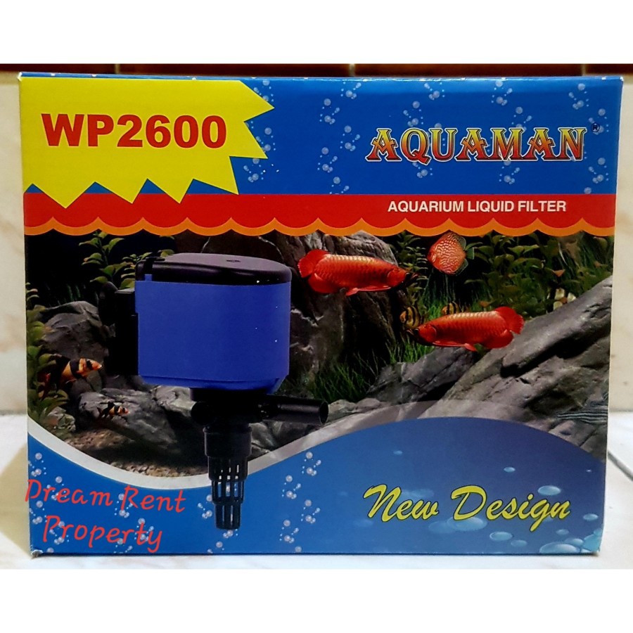 Mesin Pompa Celup Aquarium Power Heads Akuarium AQUAMAN WP2600 2600