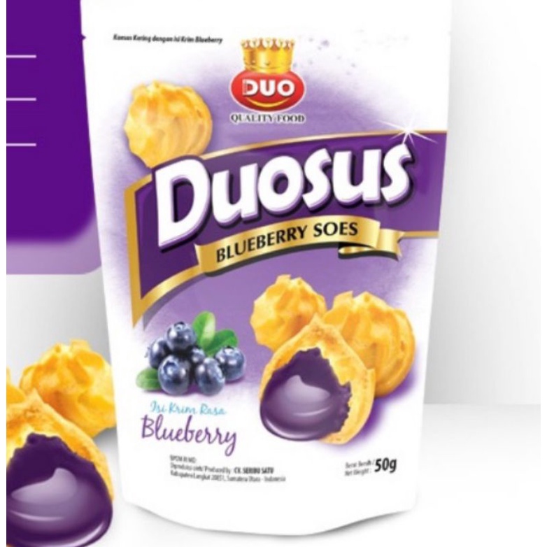 Duosus Sus Soes Kering Lumer Varian Rasa Coklat Blueberry