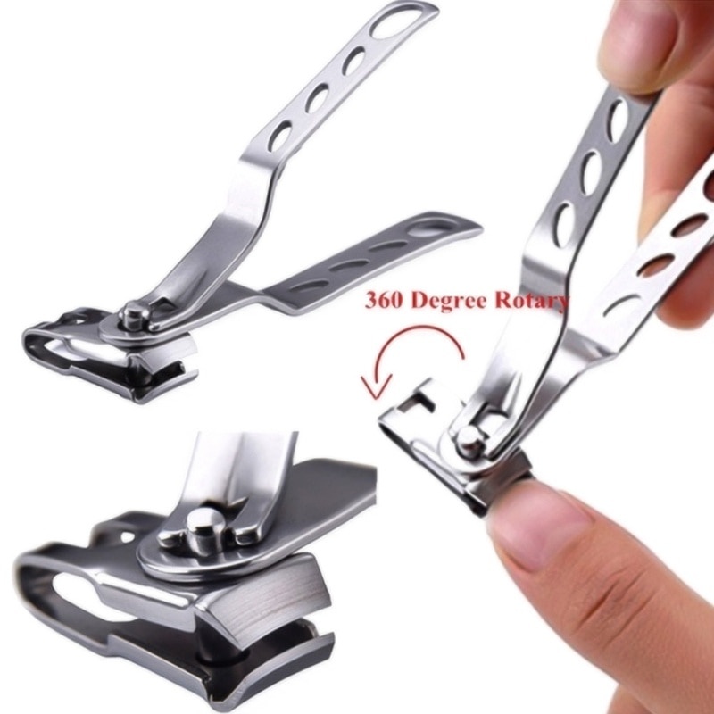 Gunting Kuku 360 Rotasi PROFESIONAL Super Tajam Kuat Flexible Stainless Steel 555 berkualitas 777 Nail Clippers 360 Degree Rotating Finger Toenail Clippers Hand Foot Care Tool Toe Nail Cutter Professional Pedicure Trimmer