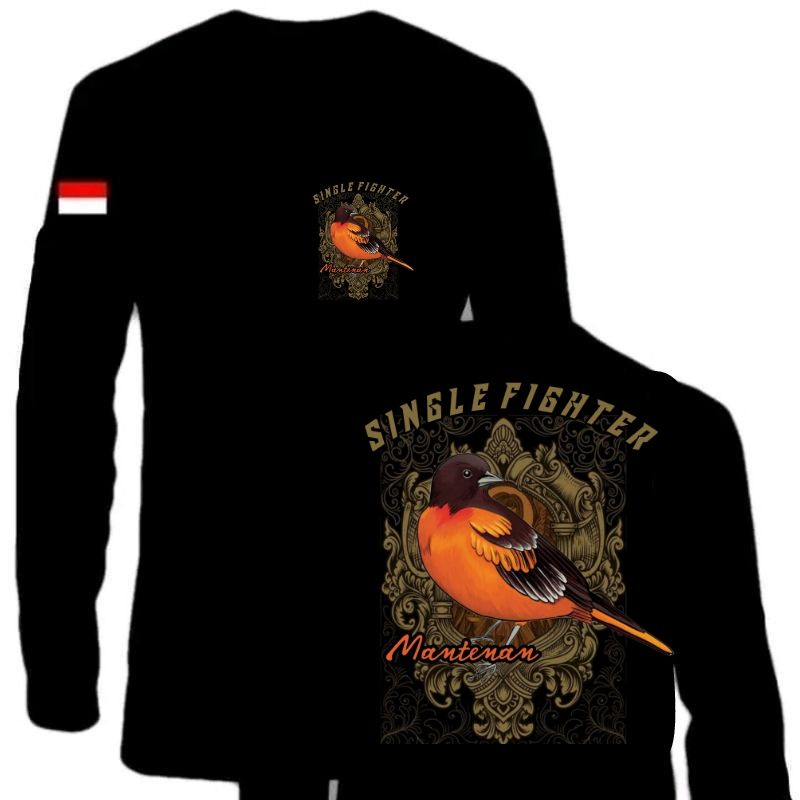 KAOS BURUNG MANTENAN BAHAN ADEM