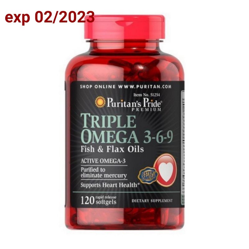 Puritan's Pride triple omega 369 120 Softgel