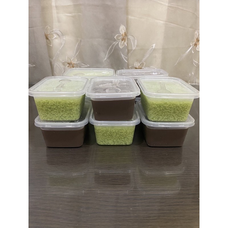 

Puding coklat & puding lumut