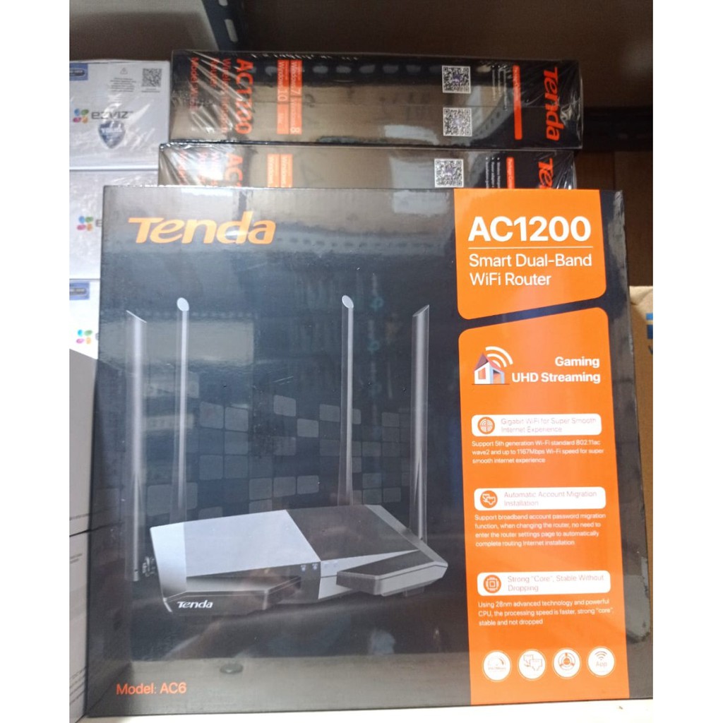 TENDA AC6 AC1200 Smart Dual-Band Wi-Fi Wireless Router V5