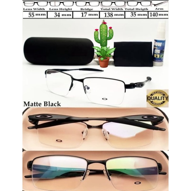 frame kacamata minus pria half frame sport murah ringan