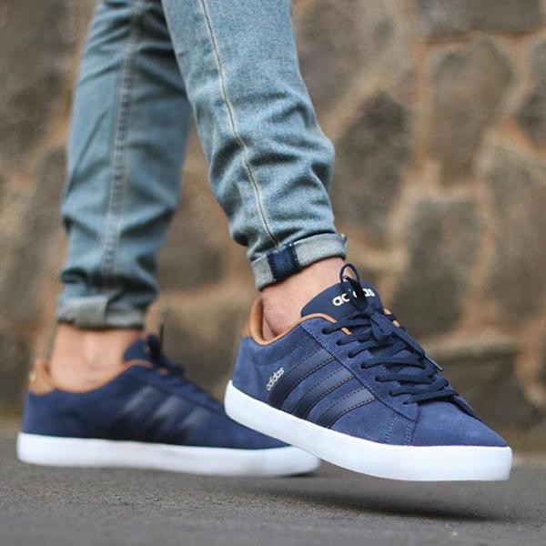 SSR Footwear - BIG PROMO - Sneakers Pria Adidas Neo Vluc Derby Navy Premium Sepatu Keren Kuliah Top