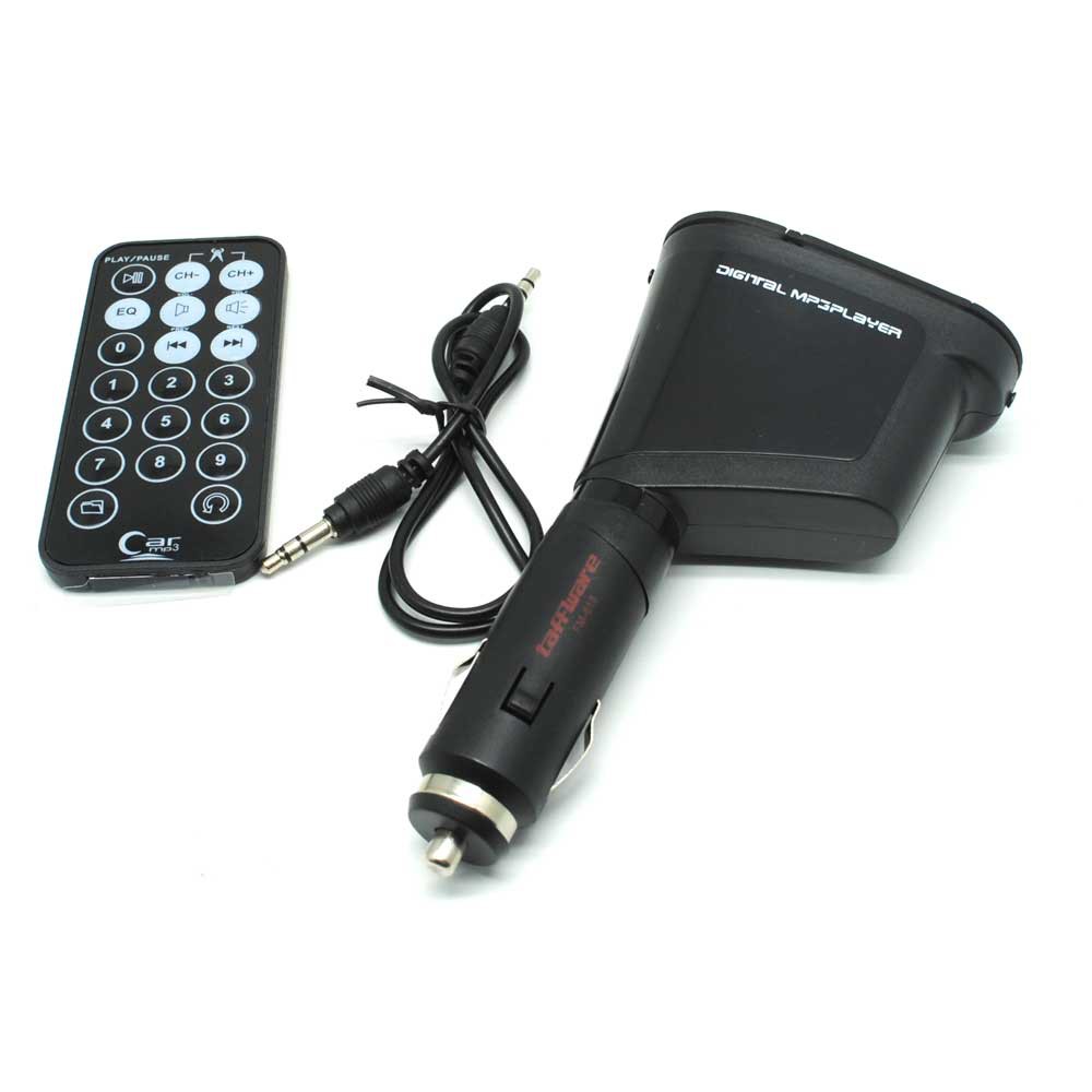 Taffware Car Kit MP3 Player FM Transmitter + USB SD Card Slot - FM-618 - Black