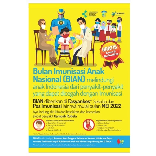 

Poster Kesehatan Bulan Imunisasi Anak ( Bian )