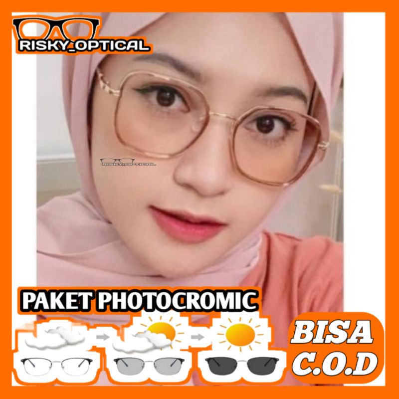 kacamata minus antiradiasi//kacamata photocromic//kacamata 2109