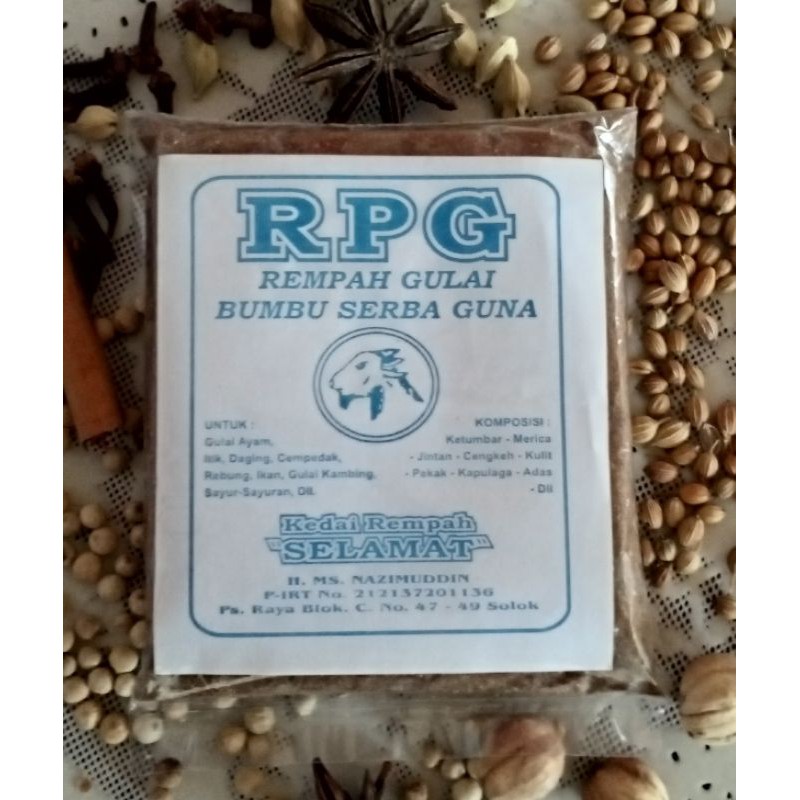 

Bumbu RPG Super (stiker biru)/rempah halus serbaguna