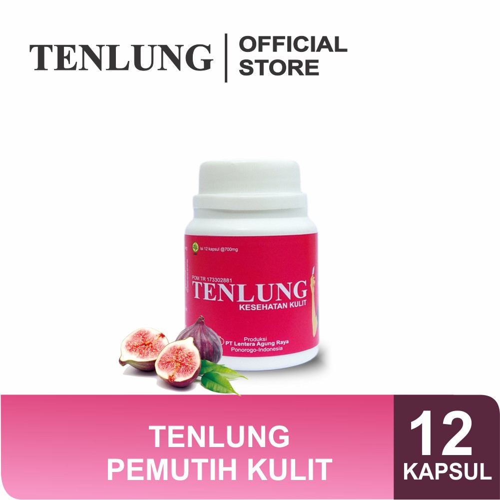 Tenlung Pemutih (12 Kapsul) Pemutih Kulit Seluruh Tubuh Atau Nutrisi Kesehatan Kulit