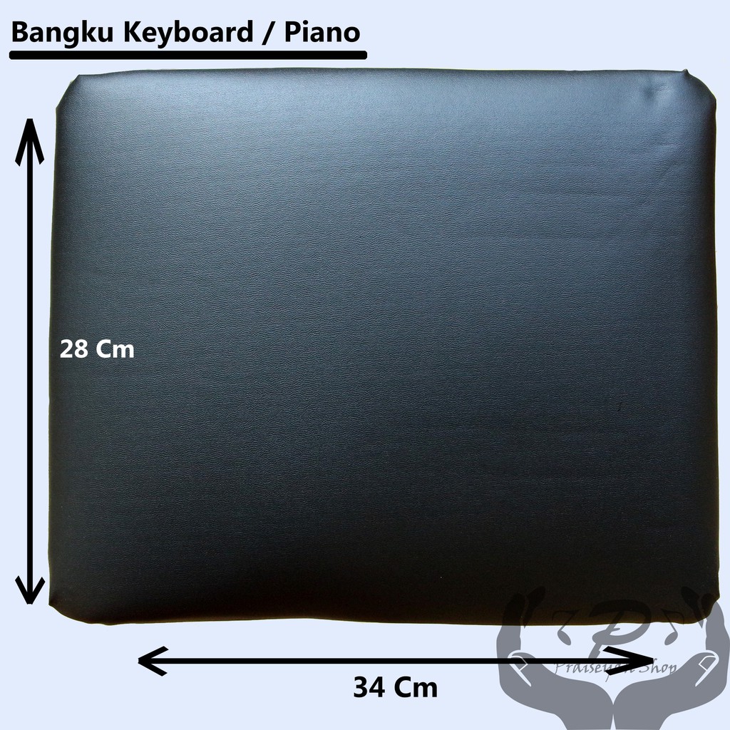 Kursi Keyboard / Bangku Piano Chair Double Kaki