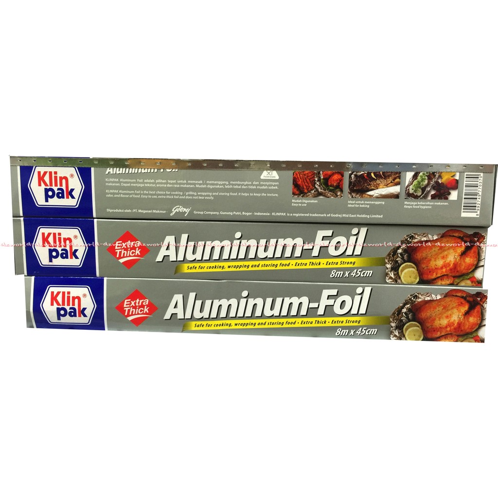 Aluminium foil Kertas Aluminium Foil Kertas Membungkus Makanan 8mx45cm