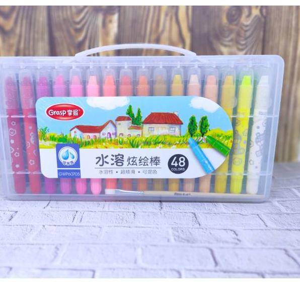 

First Arrival Crayon 48 warna Grasp Mata Kecil New