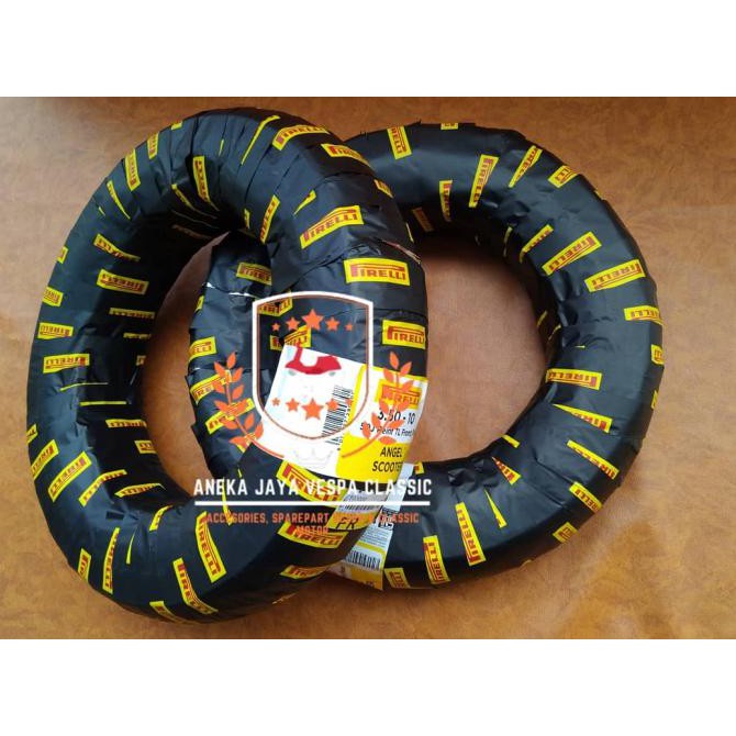 [[BISA COD]] Ban Vespa Pirelli Angel Scooter 3.50 Ring 10 untuk PX, Exclusive, Exce