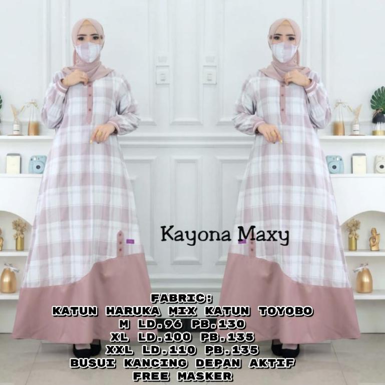 Promo Hari ini //
BnY GAMIS BUSUI MOTIF KOTAK BAHAN KATUN HARUKA MIX KATUN TOYOBO (FREE MASKER) //Ha