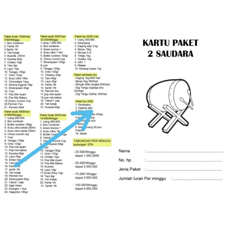 

kartu paket lebaran 200 lembar