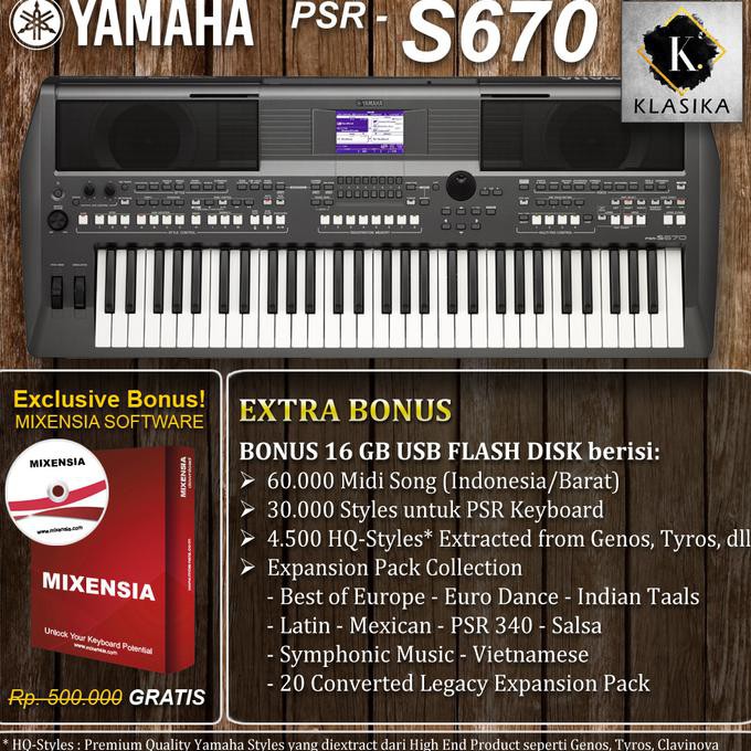 Terlaris  PSR S670 / PSRS670 / PSR-S670 /PSR S 670 Keyboard Garansi Resmi Yamaha Sale