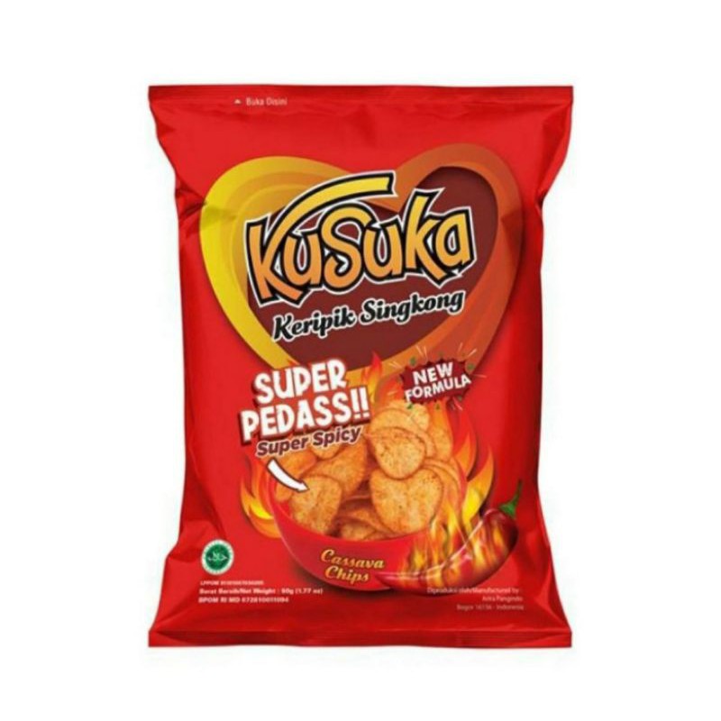 

Kusuka keripik singkong super pedas 50gr