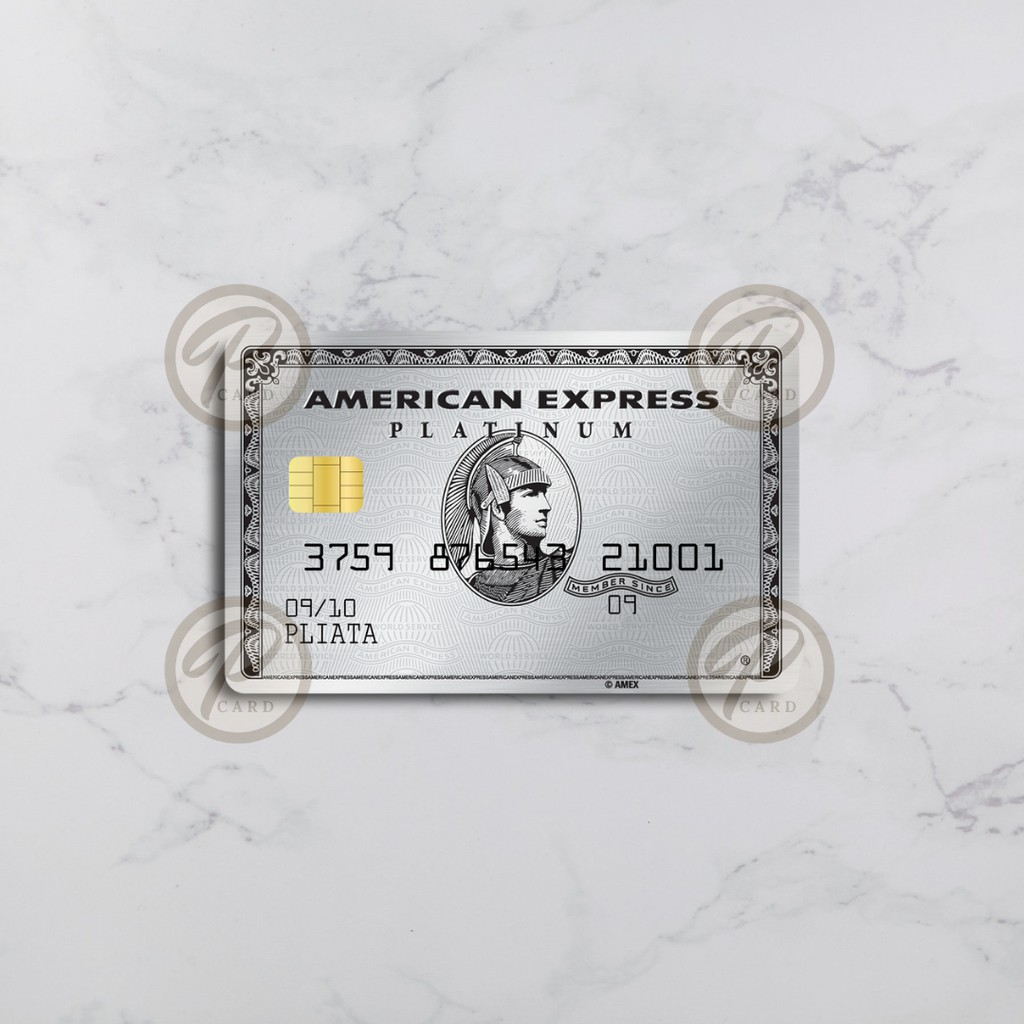 [FAKE] AMEX GOLD / PLATINUM CARD - Card Cover Skin Sticker – PLIATA Stiker Kartu ATM, E-Money, E-Toll