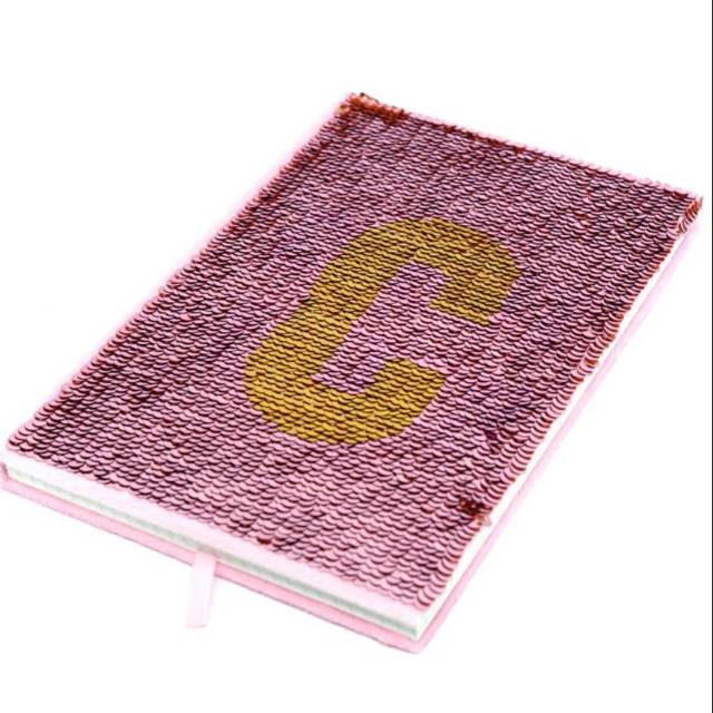 

Notebook Alphabet Sequin (Dua design cover) 7301