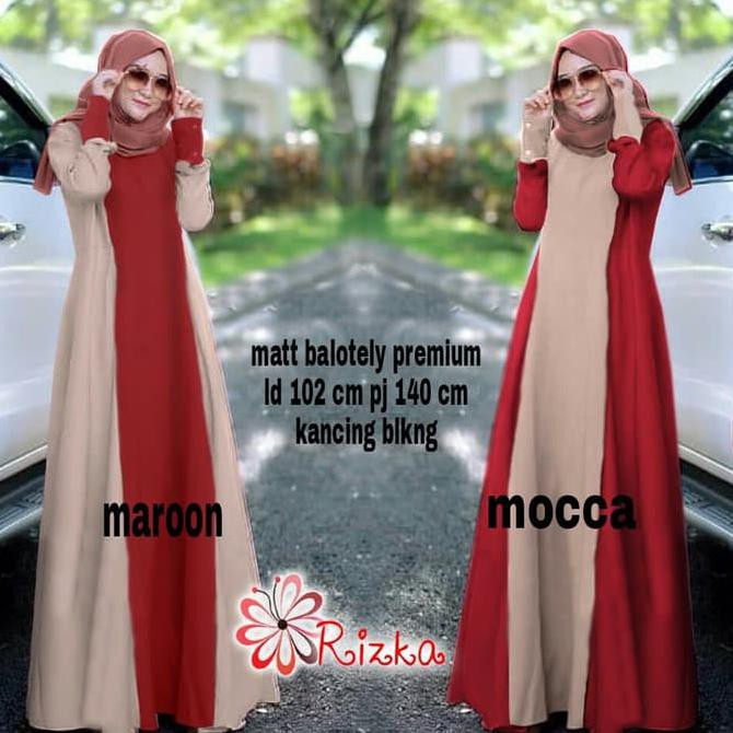 promo rizka maxy mm hijab 0152 rgq fashion muslim gamis terbaru