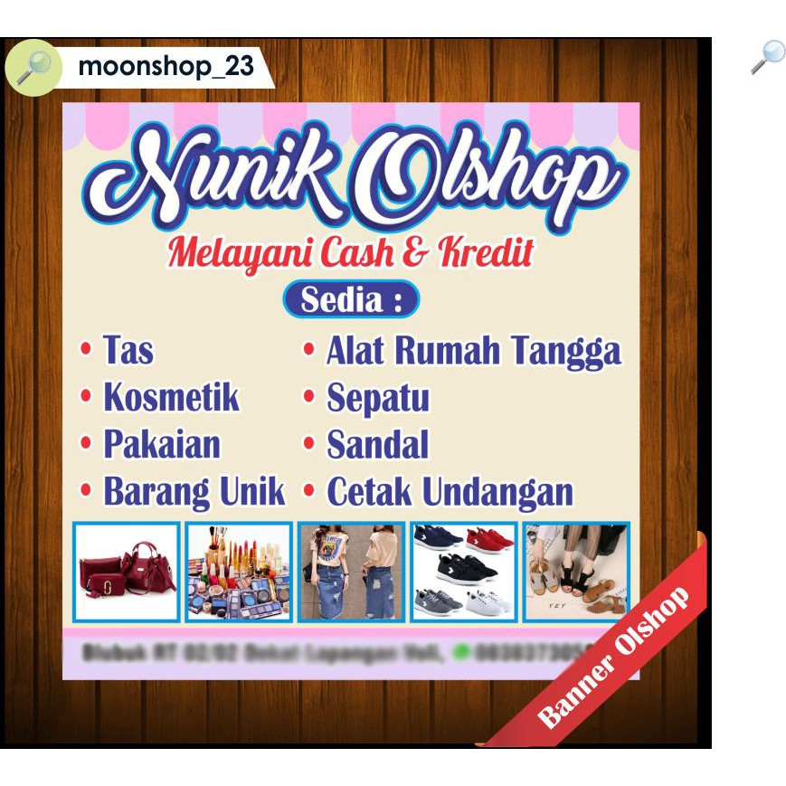 Spanduk Banner Backdrop Olshop Custom Shopee Indonesia