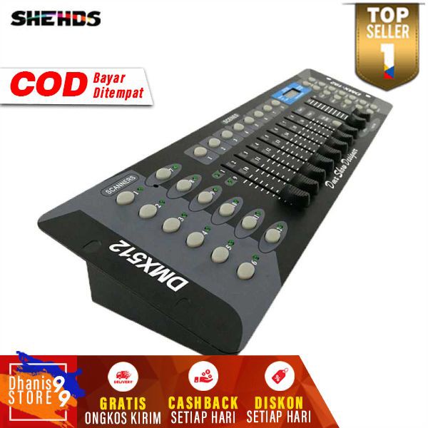 Stage Lightning Controller LCD Screen DMX Console DJ Equipment Perlengkapan Pencahayaan Panggung