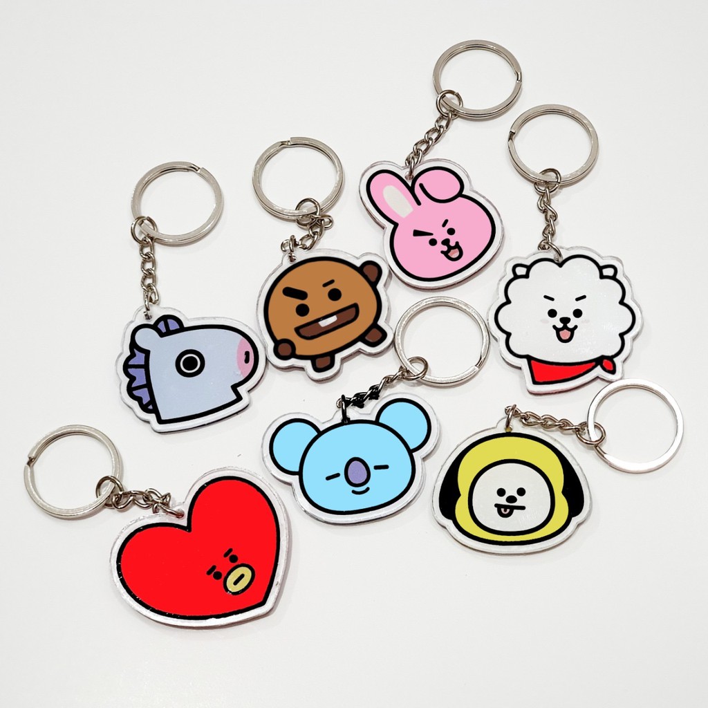 Gantungan Kunci Bt21 Ganci Kpop Bt21 Shopee Indonesia