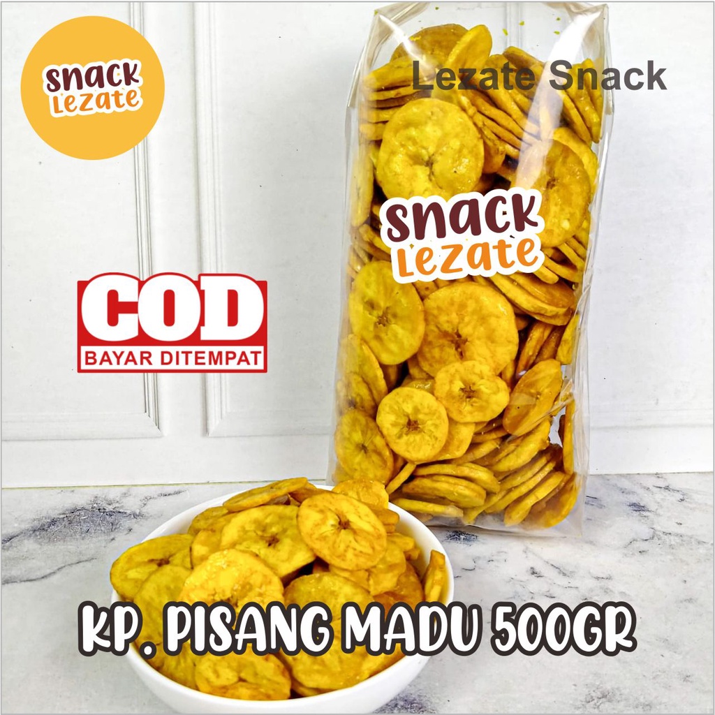 

Keripik Pisang Madu Manis 500gr Murah / Keripik Pisang Lampung / Kepok Aneka Rasa Kiloan Lumer Sale