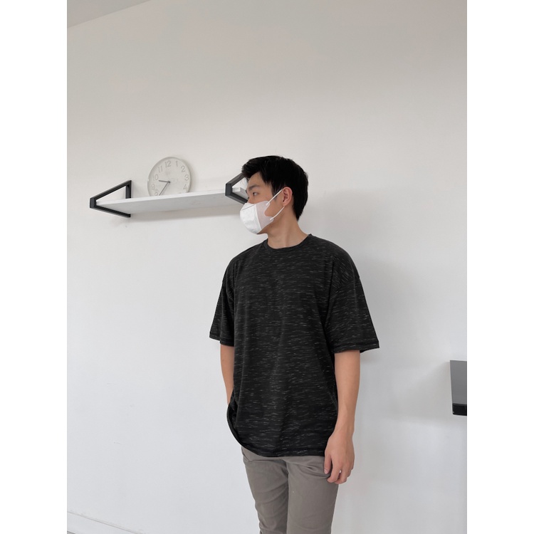 Kadaka MT-0104 Oversized T-Shirt Pria Crewneck Two Tone